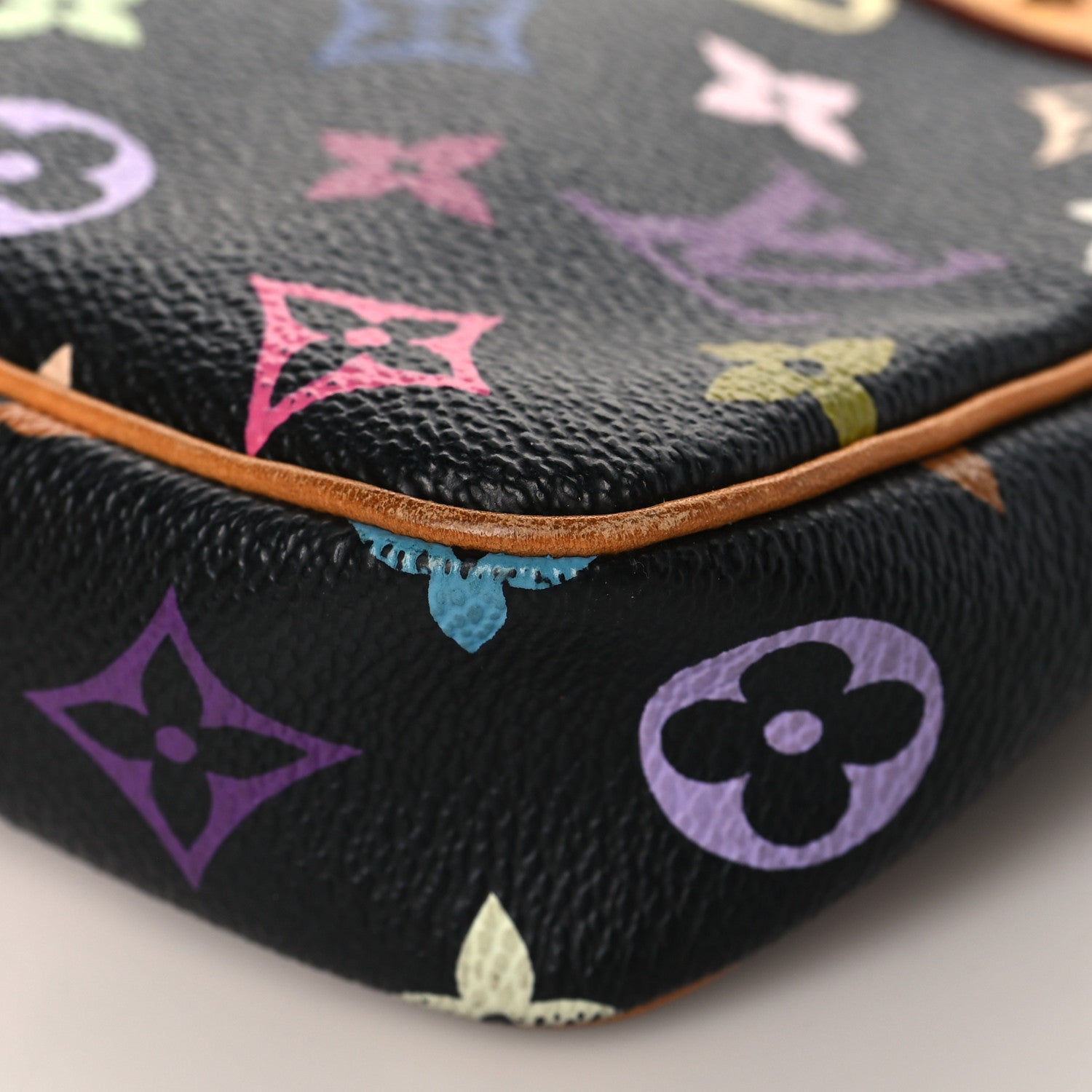 Louis Vuitton Monogram Multicolor Pochette Accessories Black 8 of 9
