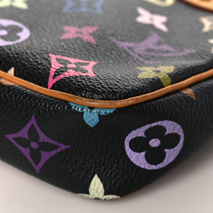 Louis Vuitton Monogram Multicolor Pochette Accessories Black 8 of 9