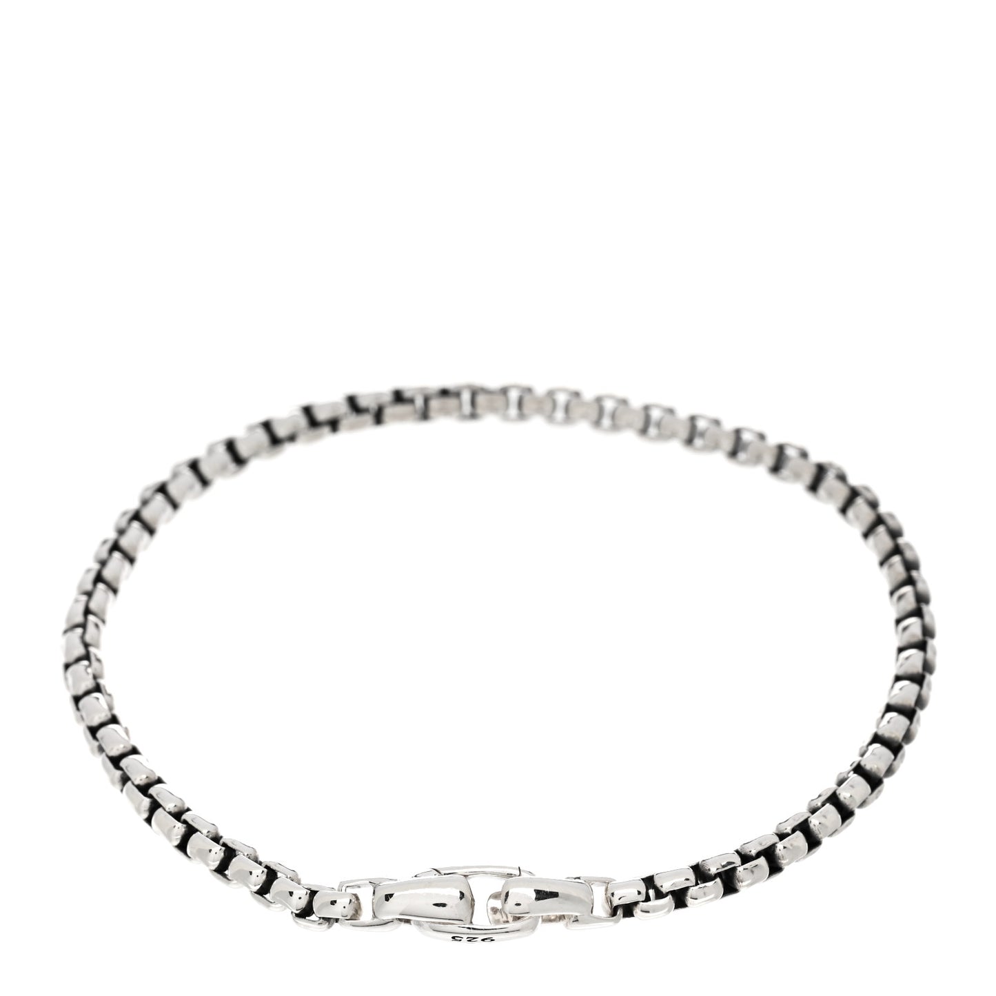 Sterling Silver 4mm Box Chain Bracelet