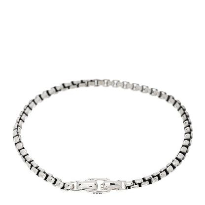 David Yurman Sterling Silver 4mm Box Chain Bracelet 2 of 3