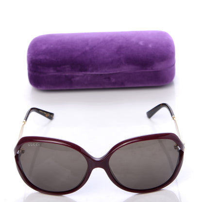 Gucci Acetate Oversized Butterfly Sunglasses GG 0076S Purple 8 of 8