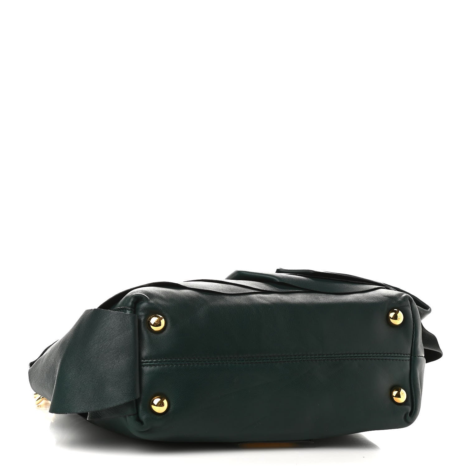 Valentino Garavani Nappa Pleated Petale Tote Green 4 of 12