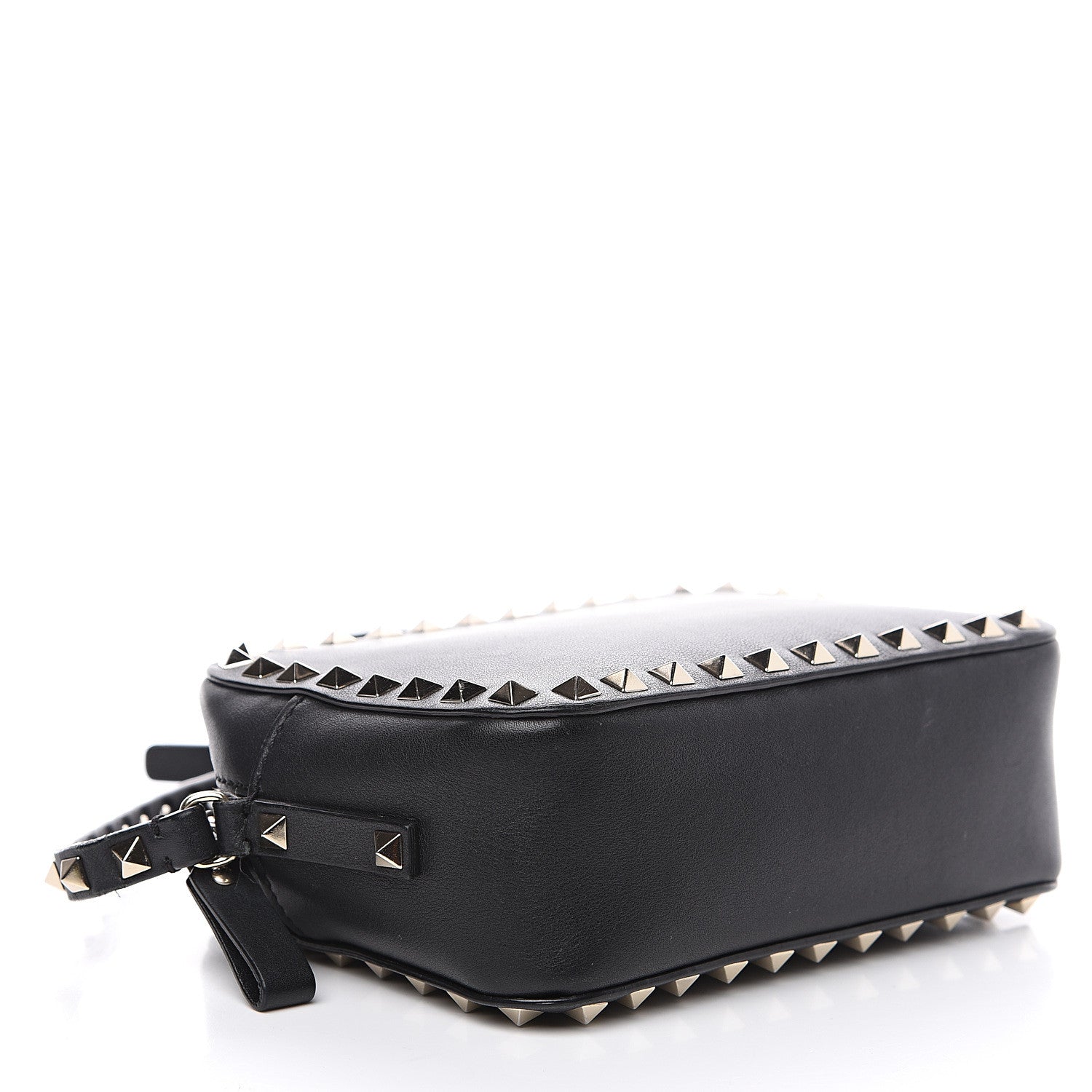 Valentino Garavani Calfskin Rockstud Camera Crossbody Bag Black 3 of 15