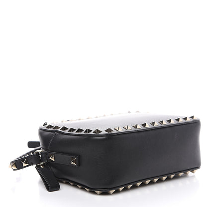 Valentino Garavani Calfskin Rockstud Camera Crossbody Bag Black 3 of 15