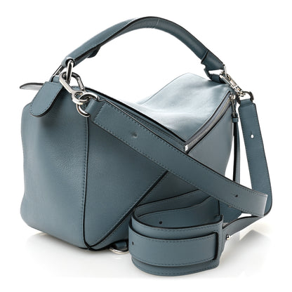 Loewe Calfskin Medium Puzzle Bag Stone Blue 3 of 9