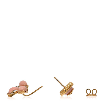 Gucci Resin Crystal Single GG Earring Pink Gold 3 of 5