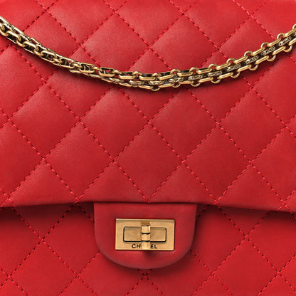 Chanel Iridescent Calfskin Quilted 2.55 Reissue 226 Flap Red 8 of 11
