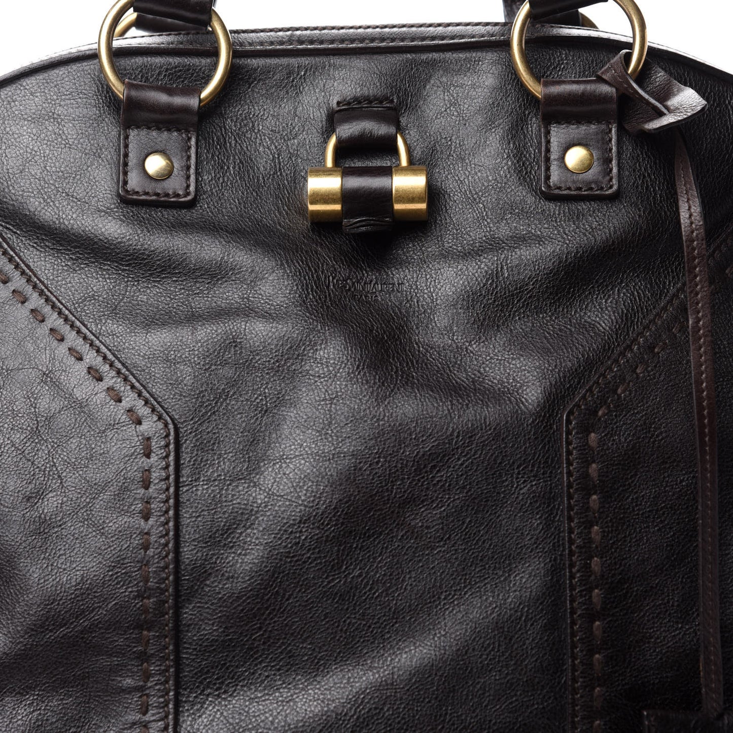Calfskin Oversized Muse Brown