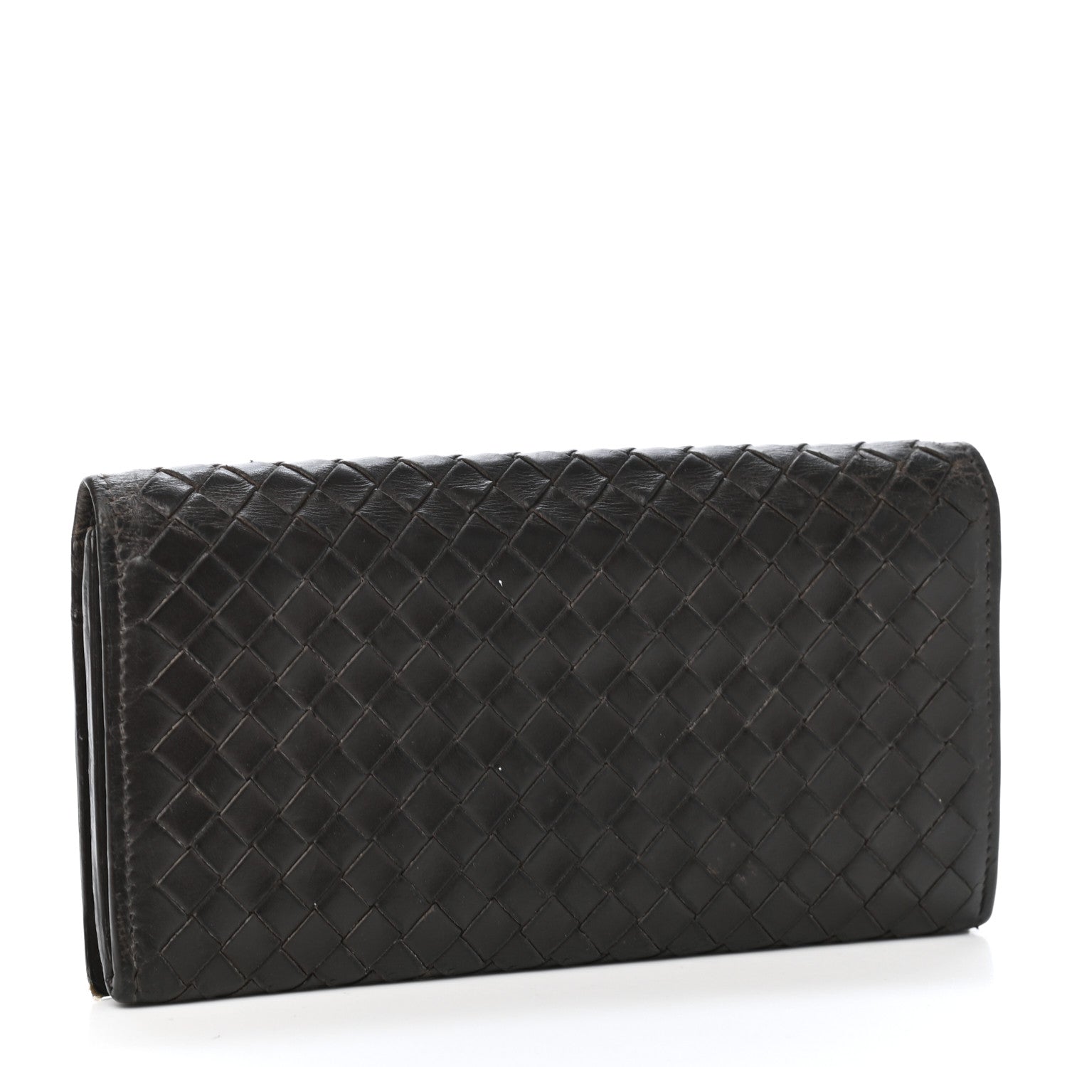 Bottega Veneta Nappa Intrecciato Continental Flap Wallet Brown 2 of 9
