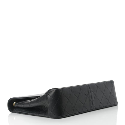 Chanel Lambskin Diamond Stitch Envelope Single Flap Black 3 of 12
