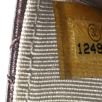 Chanel Metallic Aged Calfskin Quilted 2.55 Reissue Wallet on Chain WOC Purple 8 of 13