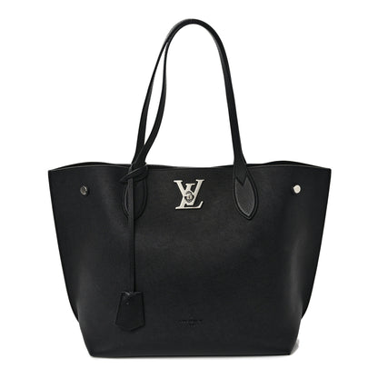 Louis Vuitton Calfskin Lockme Go Tote Black 1 of 9