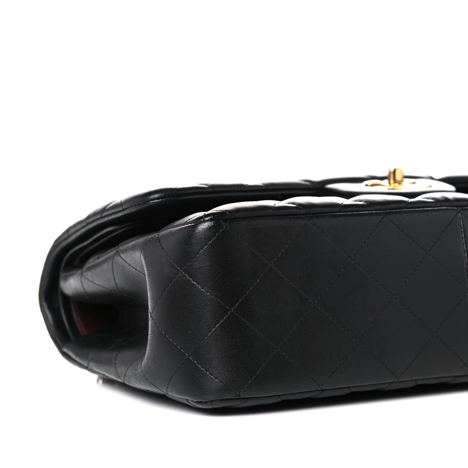 Chanel Lambskin Quilted Jumbo Double Flap Black 8 of 13