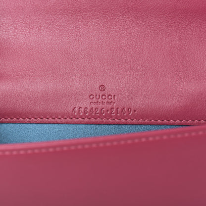 Gucci Velvet Matelasse Love Embroidered GG Marmont Mini Bag Light Raspberry Rose 6 of 10