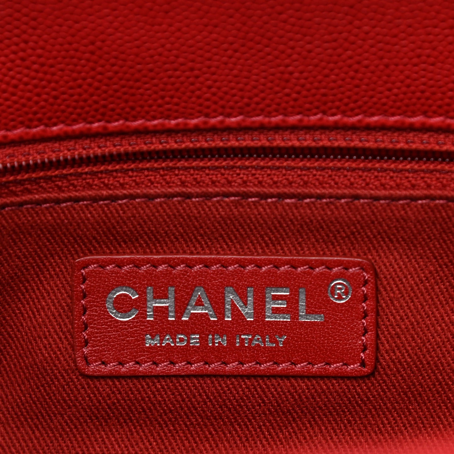 Caviar Quilted Medium Coco Handle Flap Red