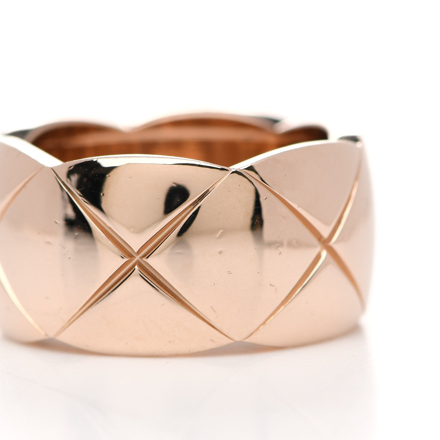 18K Beige Gold Large Coco Crush Ring 53 6.25