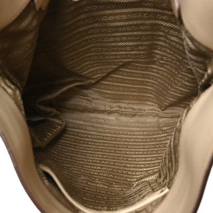 Prada Jacquard Logo Shoulder Bag Corda Cera 5 of 10