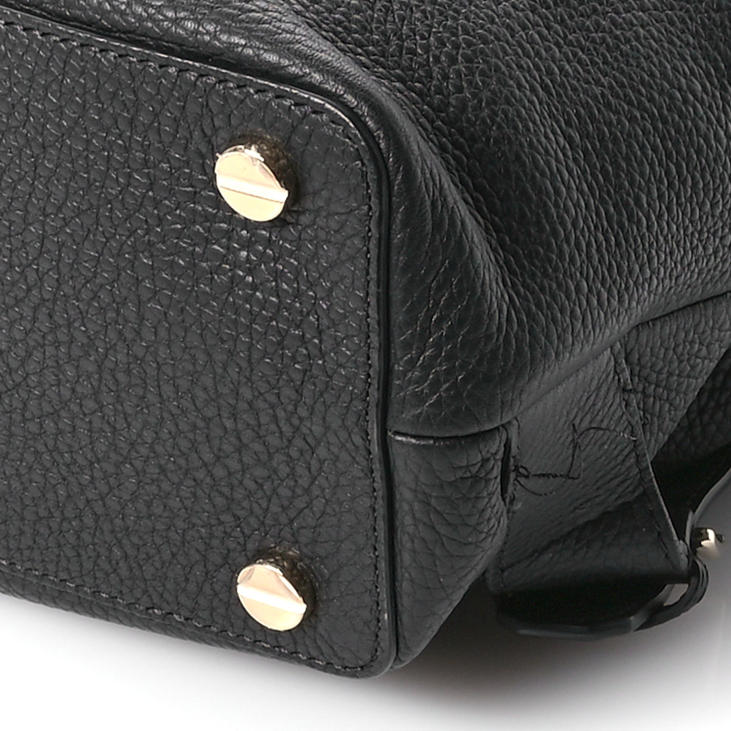 Valentino Garavani Pebbled Calfskin Rockstud Drawstring Backpack Black 10 of 11