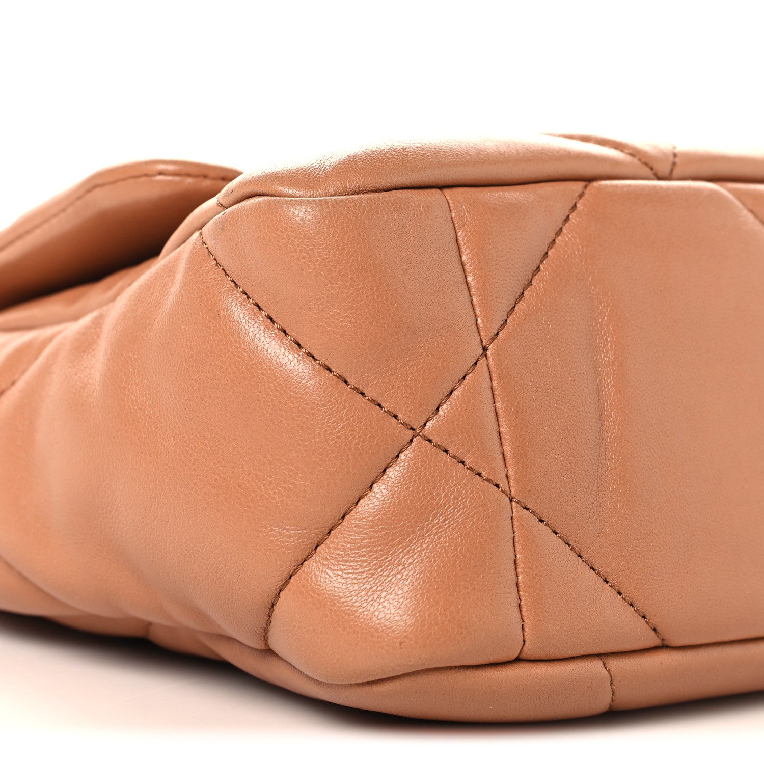 Chanel Lambskin Quilted Medium Chanel 19 Flap Brown 9 of 10