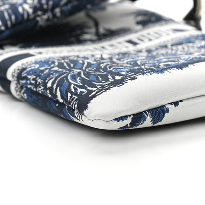 Christian Dior Technical Fabric Embroidered Palm Tree Toile De Jouy DiorTravel Multifunction Pouch Blue 5 of 10