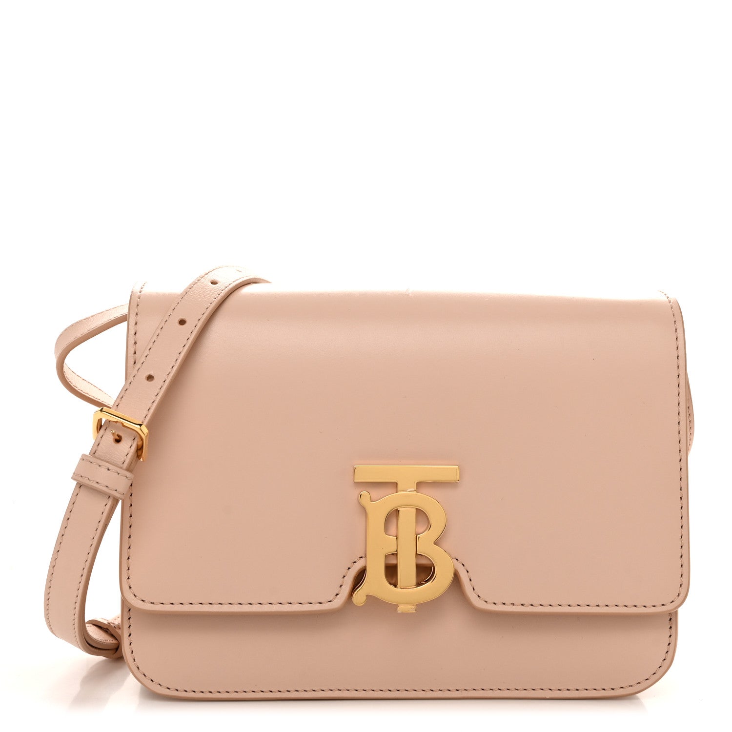 Burberry Calfskin Small TB Bag Rose Beige 1 of 11