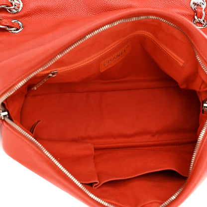 Chanel Caviar Quilted Jumbo Easy Flap Red 5 of 10