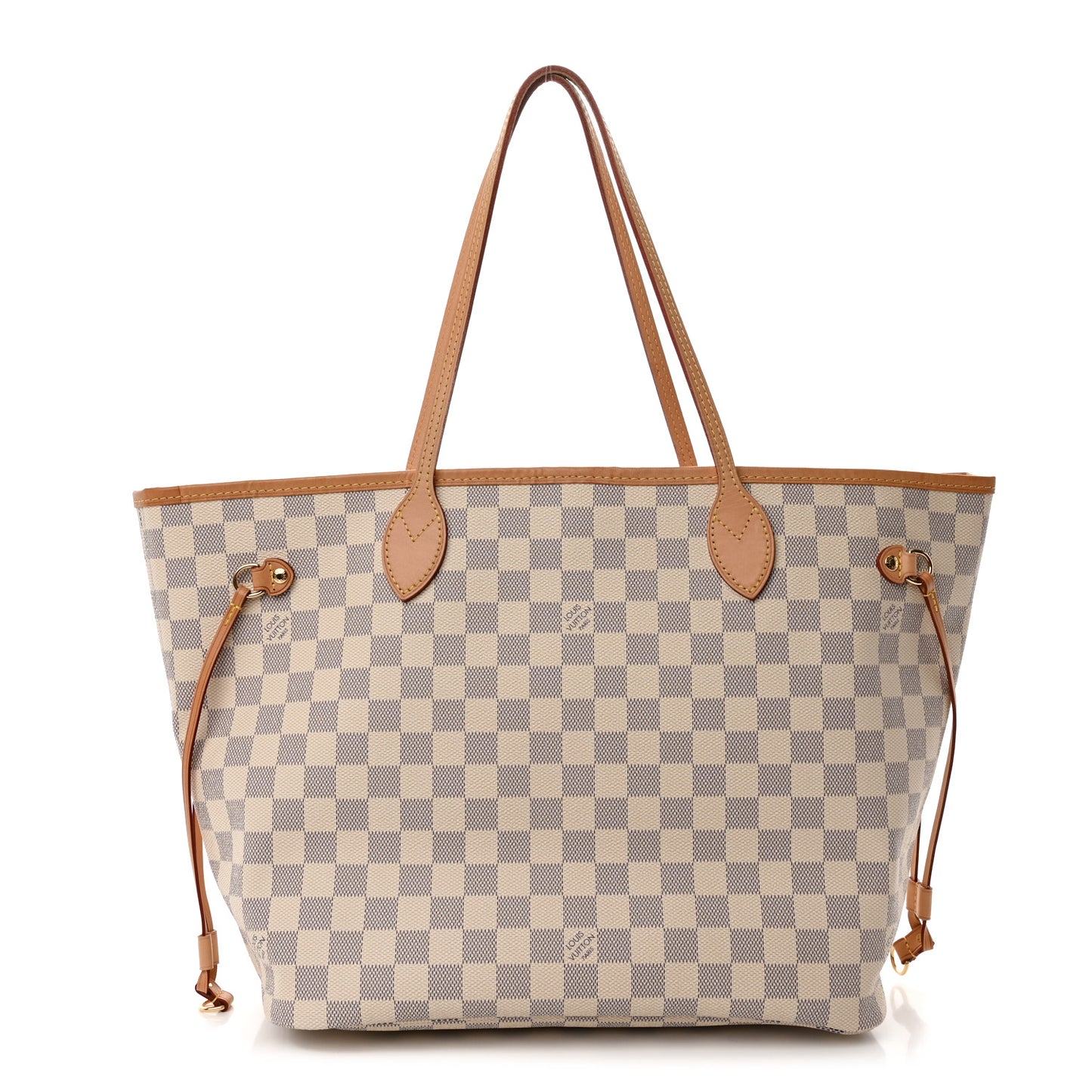 Damier Azur Neo Neverfull MM Rose Ballerine