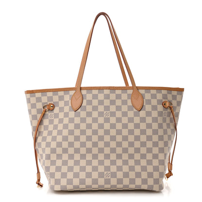 Louis Vuitton Damier Azur Neo Neverfull MM Rose Ballerine 3 of 10