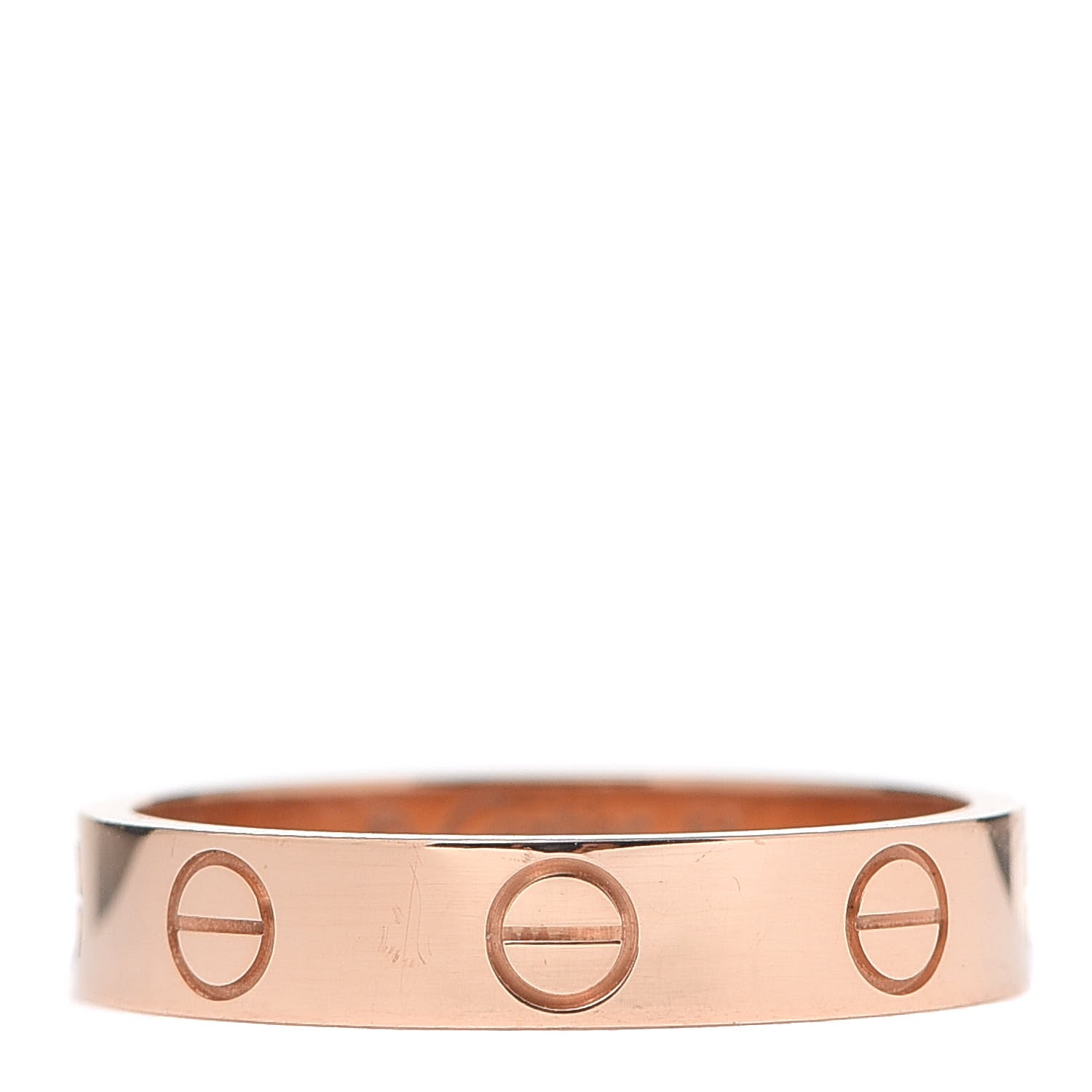 Cartier 18K Pink Gold 3.5mm LOVE Wedding Band Ring 51 5.75 1 of 6