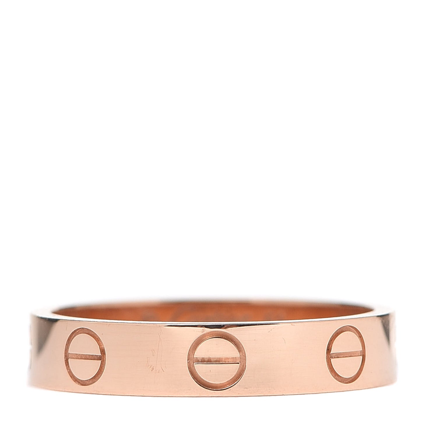 18K Pink Gold 3.5mm LOVE Wedding Band Ring 51 5.75