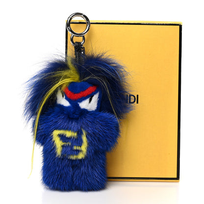 Fendi Mink Fur Fendirumi Bug-Kun Monster Bag Bug Charm Pacific Fluo Yellow 4 of 4