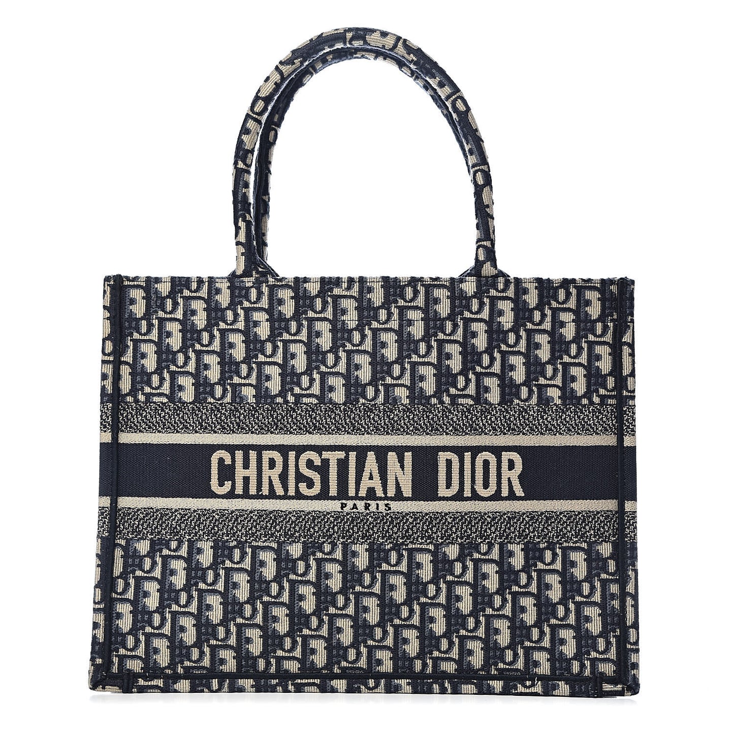Oblique Medium Book Tote Blue Multicolor