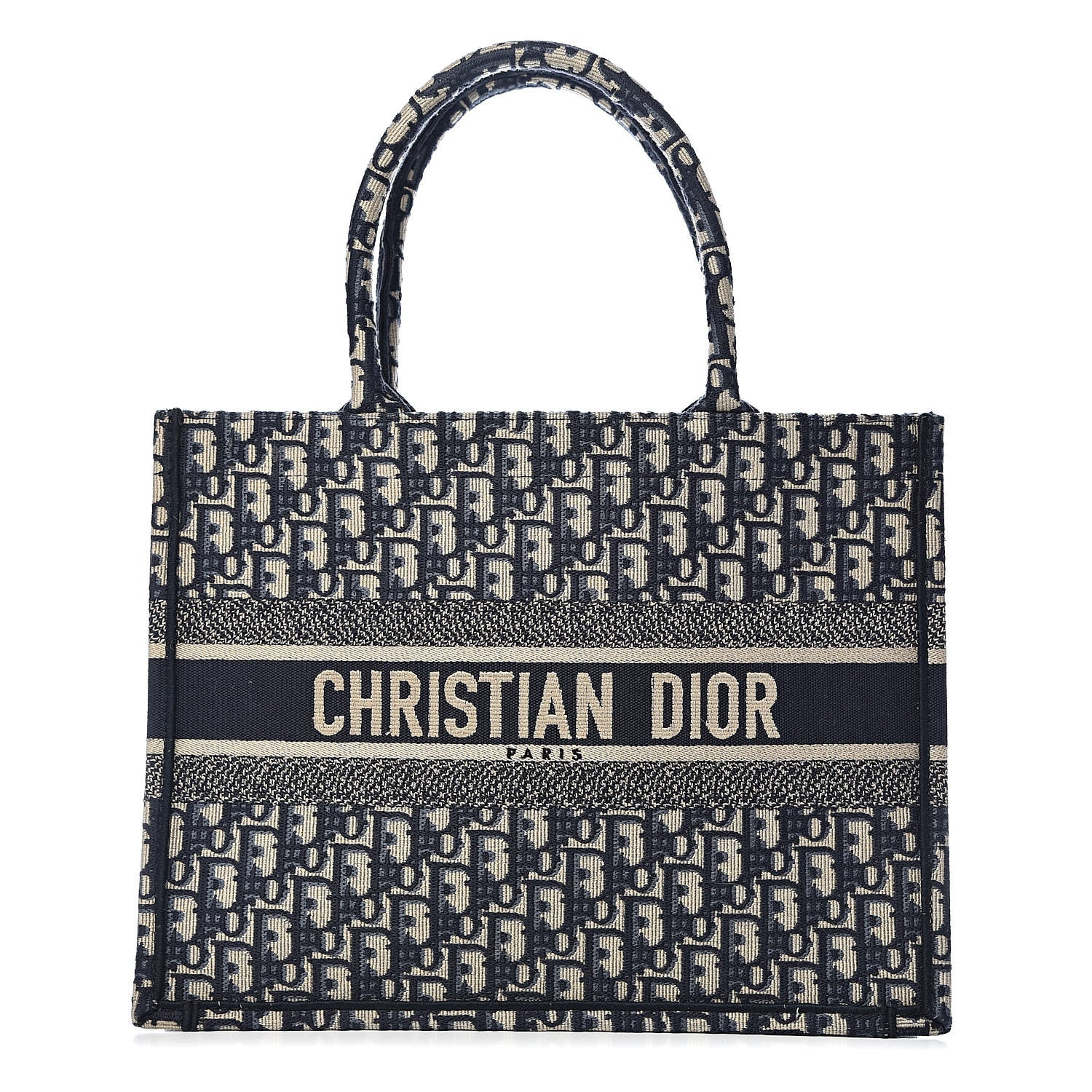 Christian Dior Oblique Medium Book Tote Blue Multicolor 1 of 10