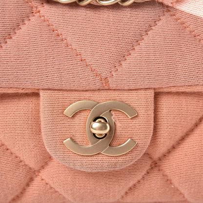 Chanel Jersey Quilted Small Flap Coral 11 of 14