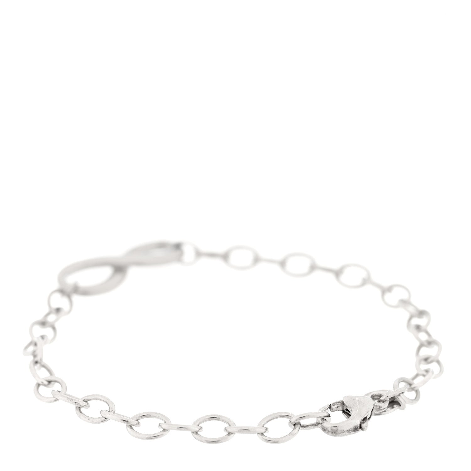 Tiffany Sterling Silver Infinity Chain Bracelet 2 of 3