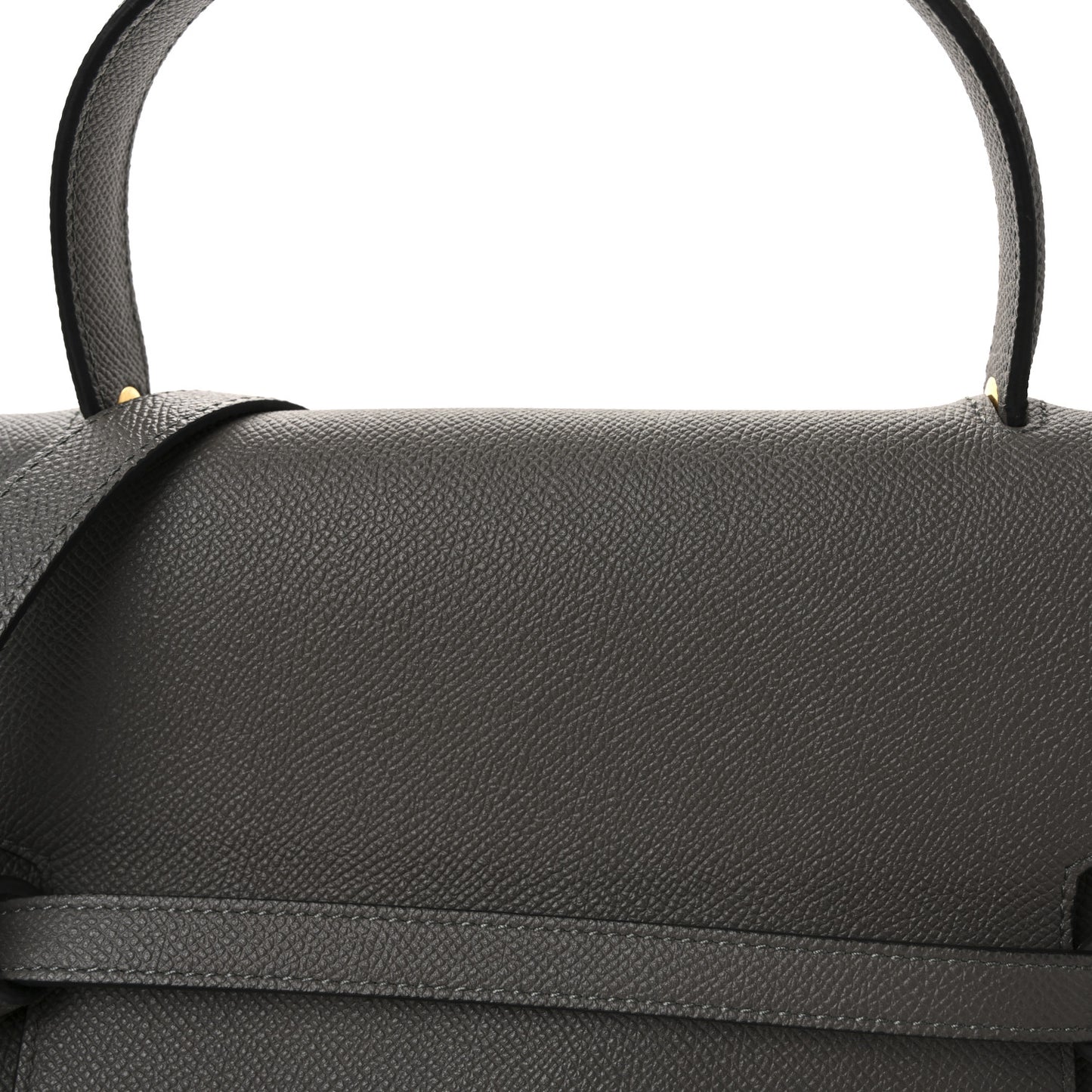 Grained Calfskin Mini Belt Bag Grey