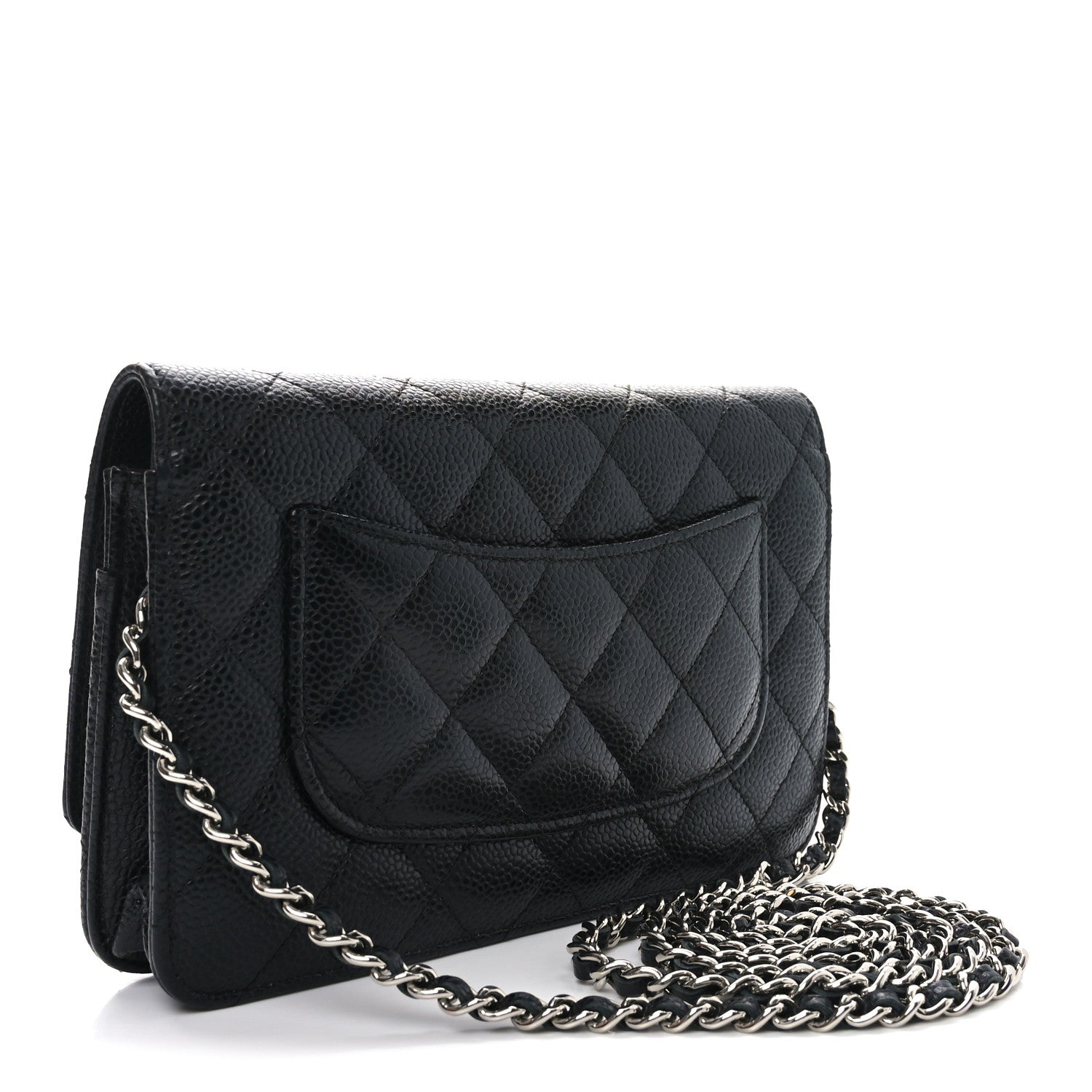 Chanel Caviar Quilted Wallet on Chain WOC Black 3 of 12