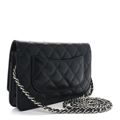 Chanel Caviar Quilted Wallet on Chain WOC Black 3 of 12