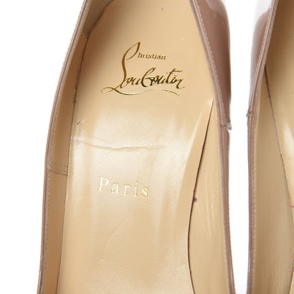 Christian Louboutin Patent So Kate 120 Pumps 38.5 Nude 9 of 10