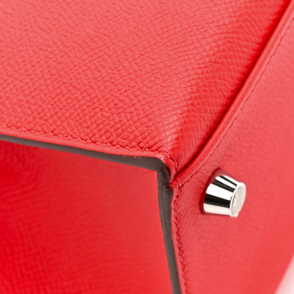 Hermes Epsom Kelly Sellier 25 Rouge De Coeur 13 of 17