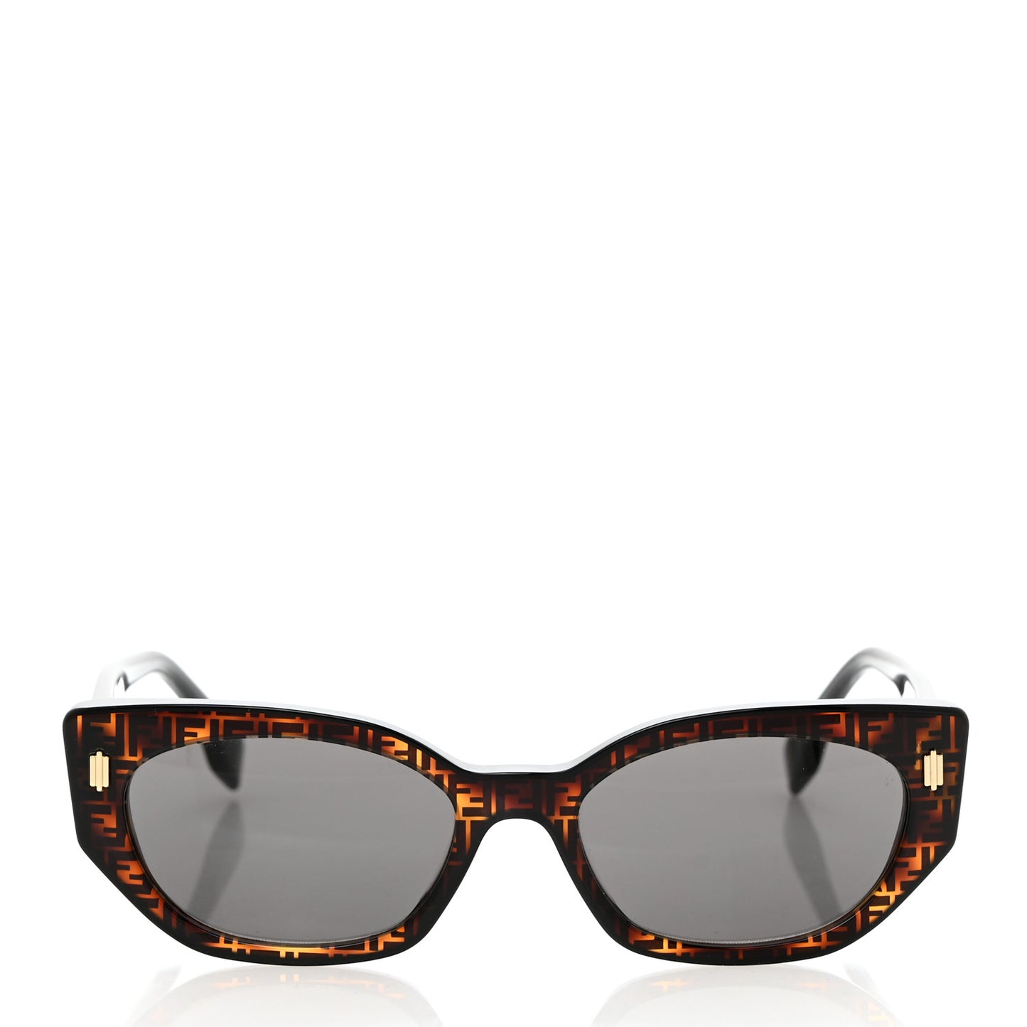 Acetate Fendi Bold Sunglasses FE40018I Havana Black