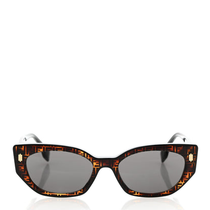 Fendi Acetate Fendi Bold Sunglasses FE40018I Havana Black 2 of 7