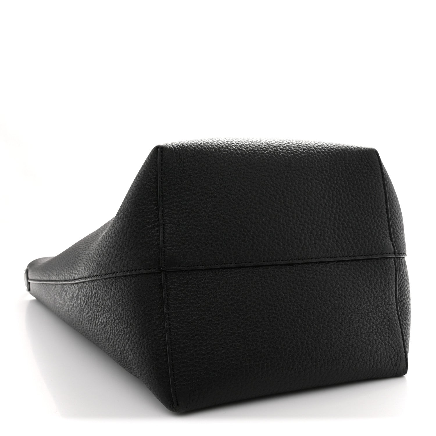 The Row Grained Calfskin Medium N/S Park Black 4 of 10