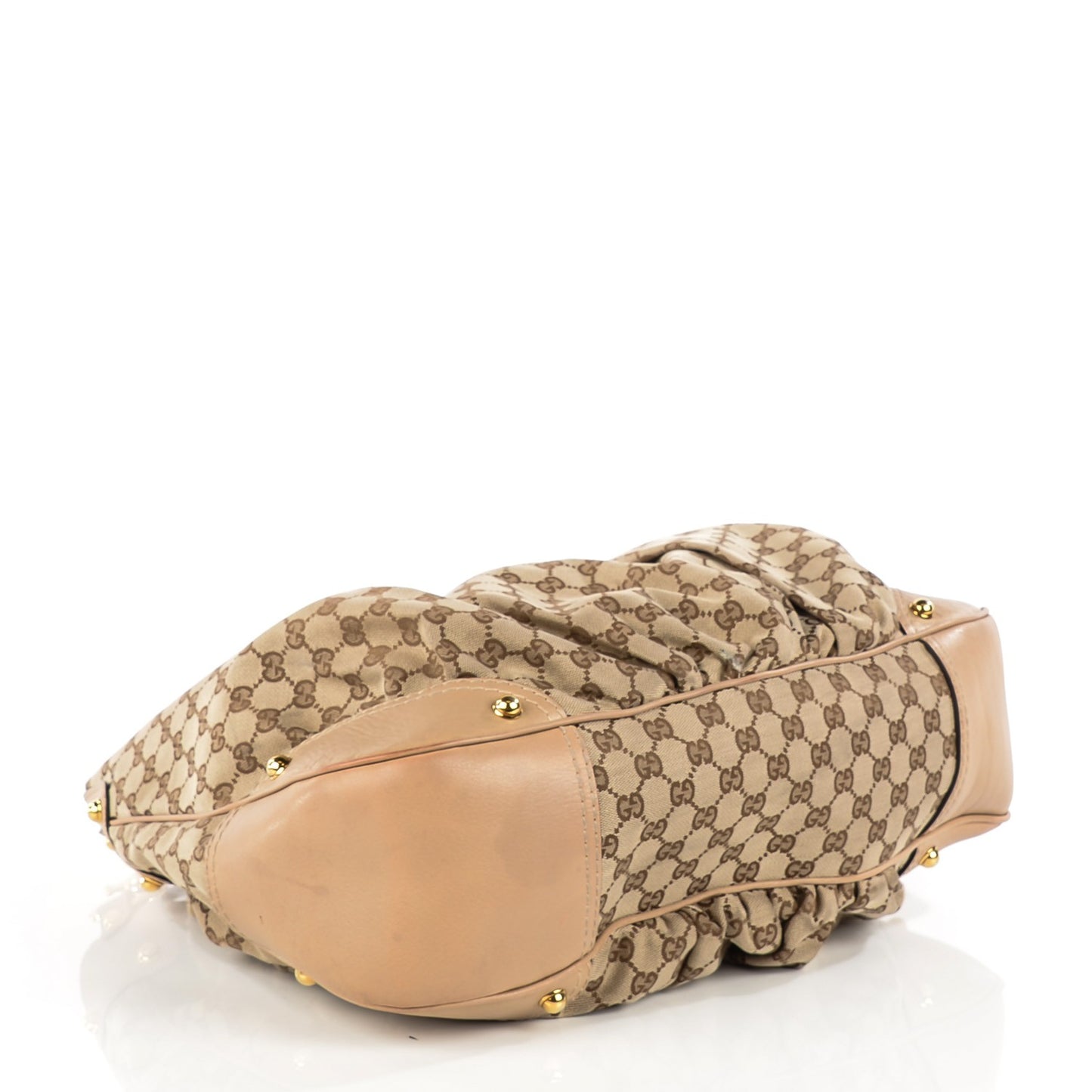 Monogram Large Jockey Hobo Beige