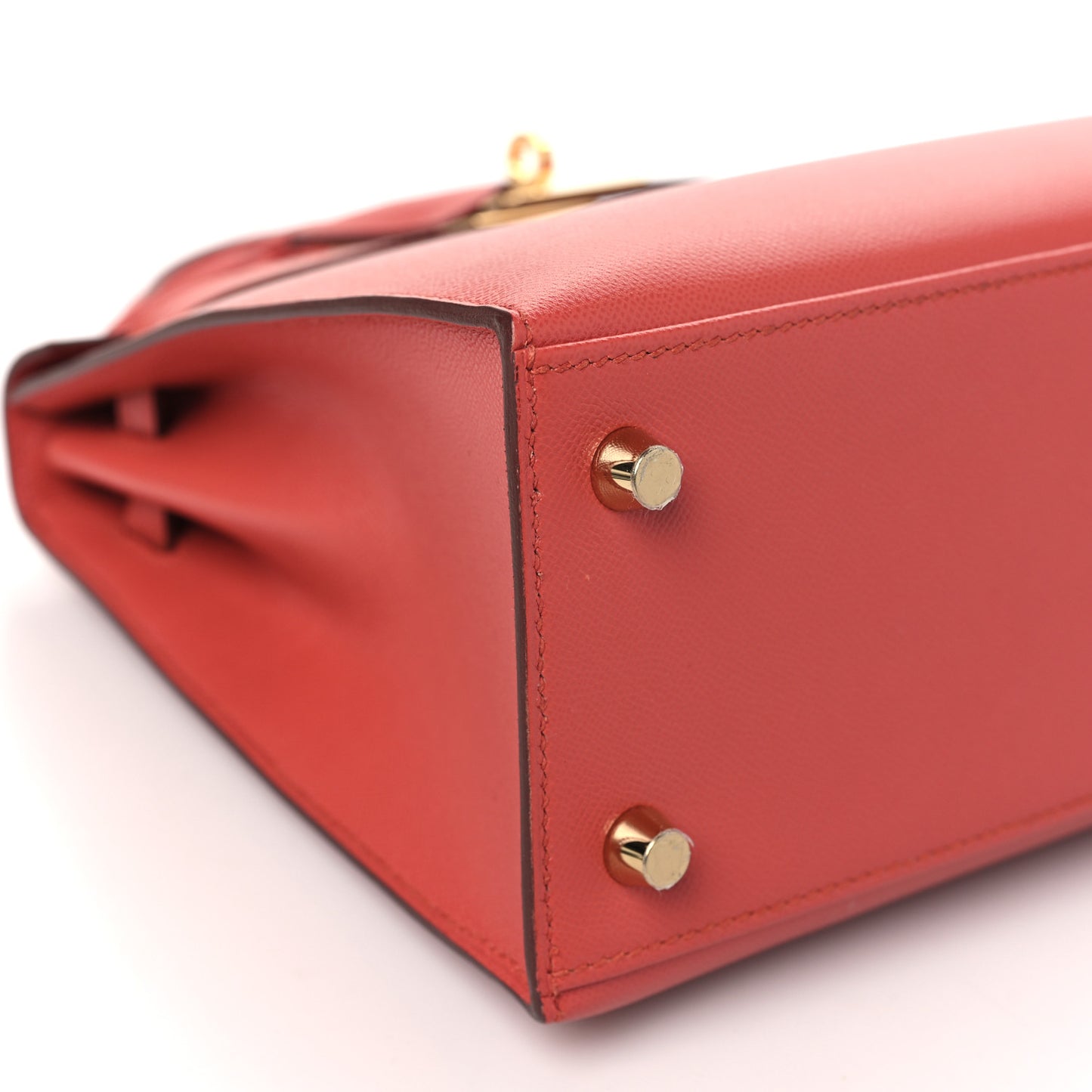 Madame Calfskin Kelly Sellier 25 Capucine Sanguine