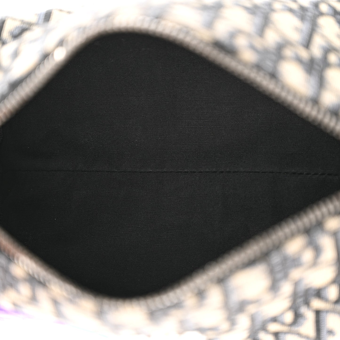 X KENNY SCHARF Oblique Canvas Embroidered Patches Roller Messenger Bag Charcoal