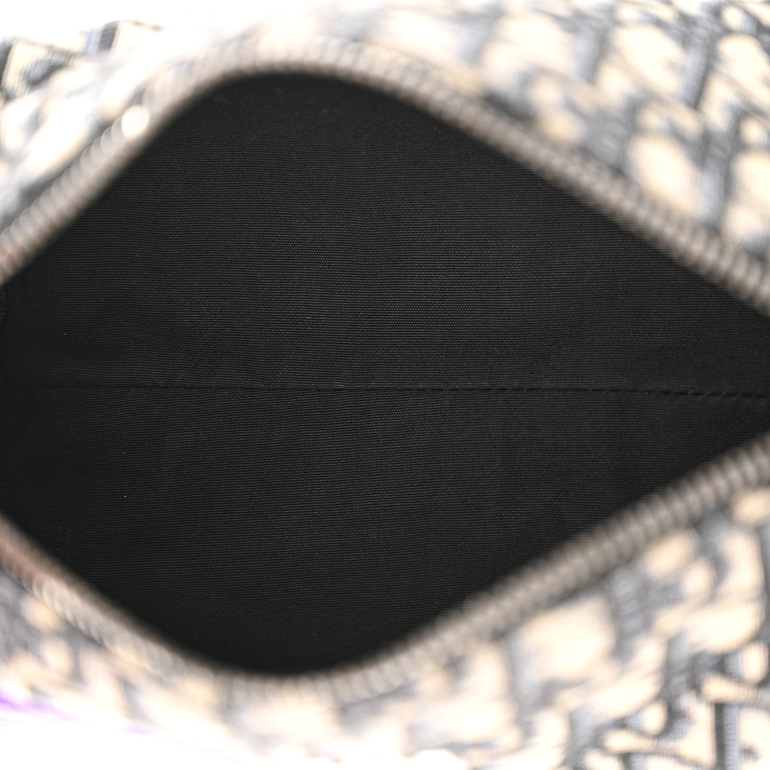 Christian Dior X KENNY SCHARF Oblique Canvas Embroidered Patches Roller Messenger Bag Charcoal 5 of 12