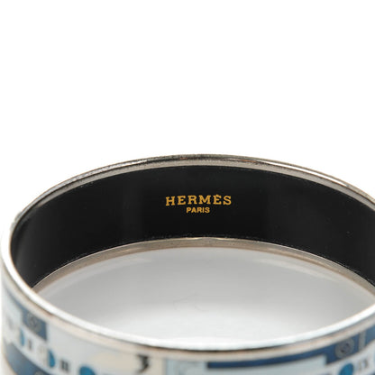 Hermes Enamel Printed Wide Astrologie Bracelet 70 3 of 5