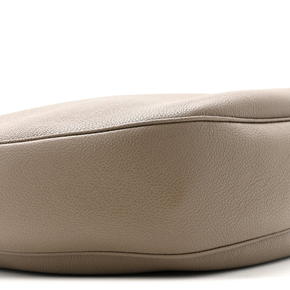 Celine Supple Grained Calfskin Large Lulu Shoulder Bag Souris 10 of 11