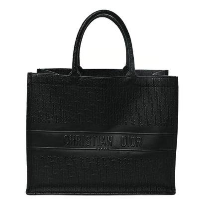 Christian Dior Oblique Calfskin Embossed Medium Book Tote Black 1 of 10